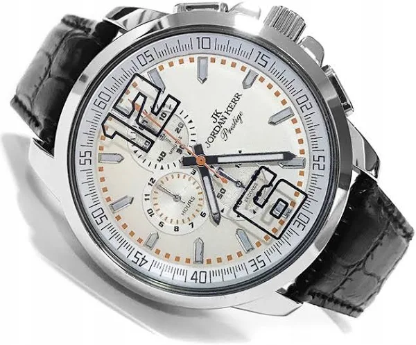 Zegarek męski Jordan Kerr analogowy pasek czarny