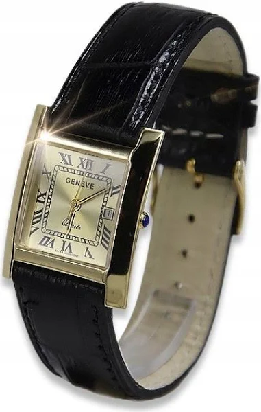 męski zegarek 14k 585 Geneve mw009