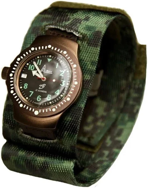 Rosyjski oryginalny zegarek 6e4-1/2 ze skórzanym paskiem siły specjalne zegarek taktyczny 6e4-2