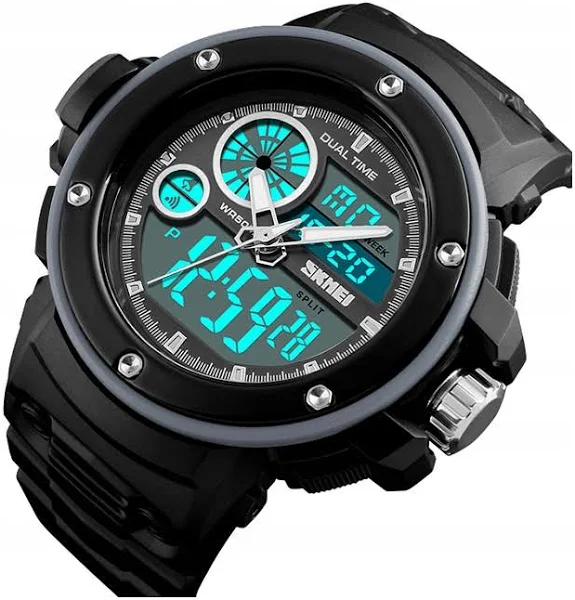 Zegarek męski Skmei elektroniczny stoper solar