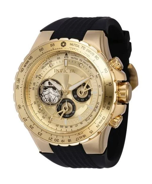 Invicta Watches, Star Wars - Stormtrooper 41322 Men's Quartz Watch - 50mm Yellow, Mężczyzna, Rozmiar: ONE Size