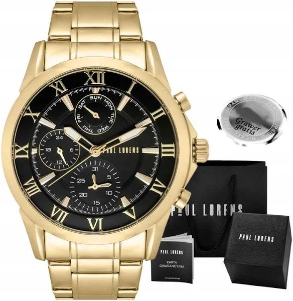 Zegarek męski Paul Lorens Nexton z grawerem
