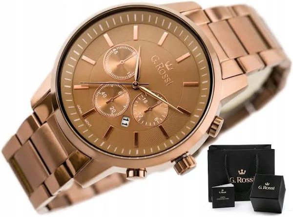 Zegarek Męski G. Rossi Gomez datownik Box Grawer