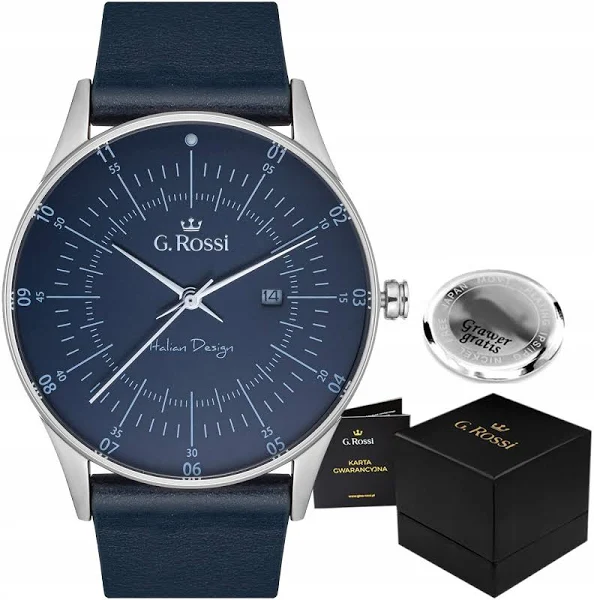 Zegarek męski G. Rossi Dario datownik Pudełko