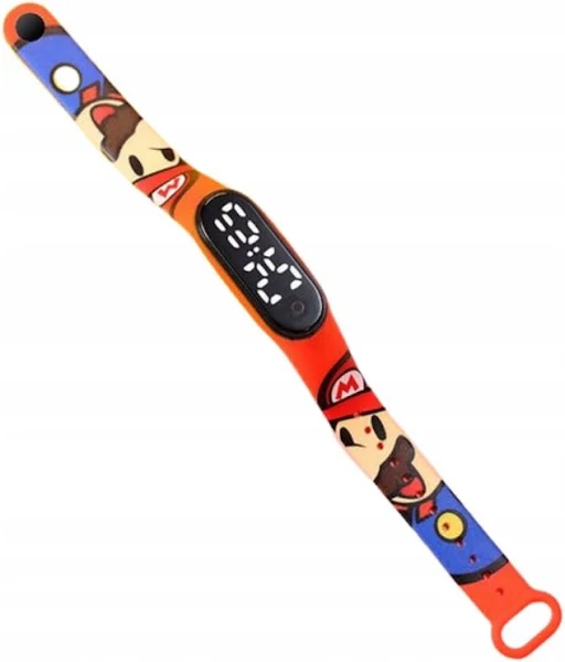 Zegarek cyfrowy Led Mario Bros Czerwony