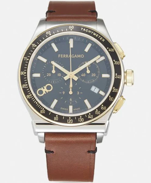 Ferragamo Men Zegarek chronograficzny Męski