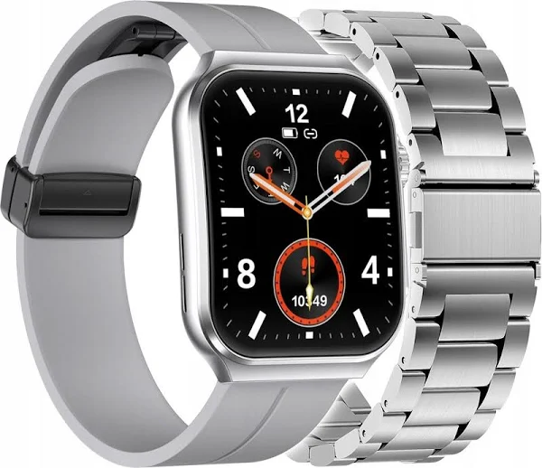 Smartwatch Męski Zegarek Ekg Glukoza Ciśnienie Tętno Rozmowy Menu Polskie