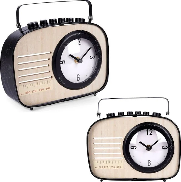 Zegar stołowy radio retro