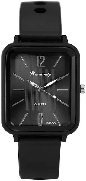 Luksusowa moda silikonowe zegarki damskie cechy prostokątne kwarcowe zegarki na rękę z bransoletką