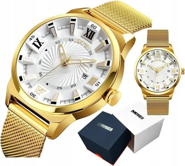 EKSKLUZYWNY ZŁOTY ZEGAREK MĘSKI ZŁOTA BRANSOLETA