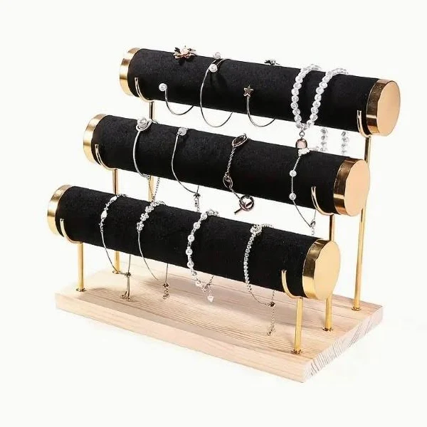 Ekspozytor Stojak Na Biżuterię Zegarki Bransoletki 3 Poziomy