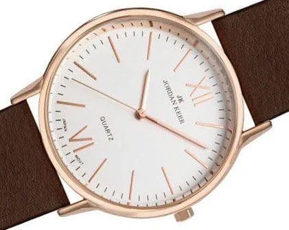 Jordan Kerr Damski Zegarek Pasek Skórzany Rzymskie Cyfry