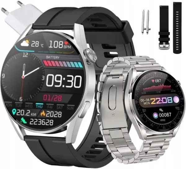 Smartwatch Zegarek Męski Menu Polskie Sport Puls Kroki Rozmowy Smart Watch