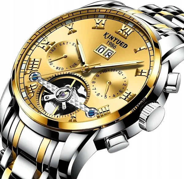 ZeeTech Zegarek Mechaniczny Męski Automatyczny Luksusowy Datownik Pudełko