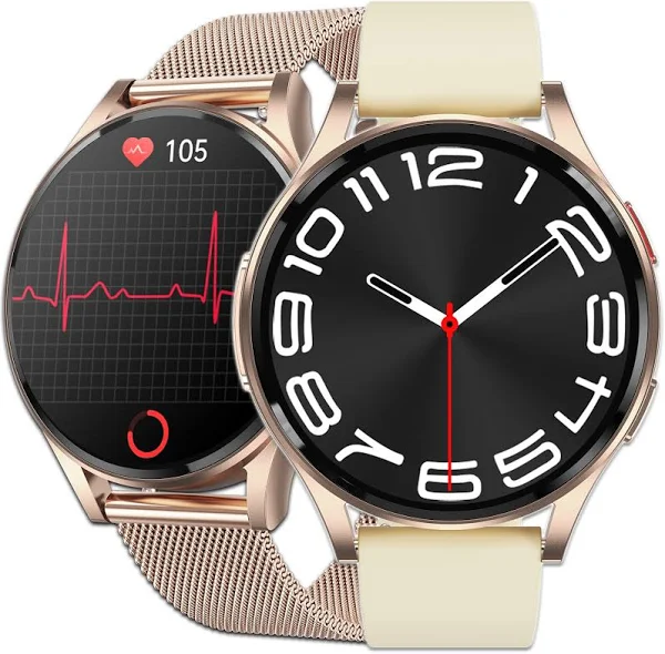 Smartwatch Damski Polskie Menu Ekg Glukoza Ciśnienie Rozmowy Amoled