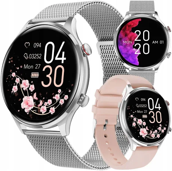Smartwatch Damski z Funkcją Rozmów Ciśnienie Puls