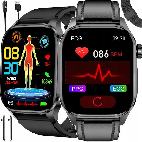 Smartwatch Zegarek Kardiowatch Pomiar Ekg Ciśnienie