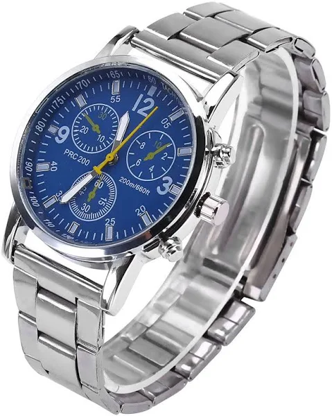 Męski Męski Zegarek Analogowy Zegarek ze Stopu ze Stali Nierdzewnej