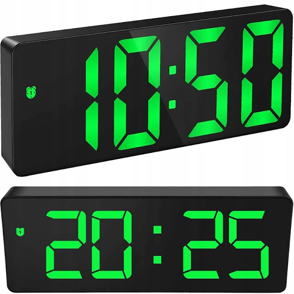 Zegar Elektroniczny Budzik Led Cyfrowy Termometr