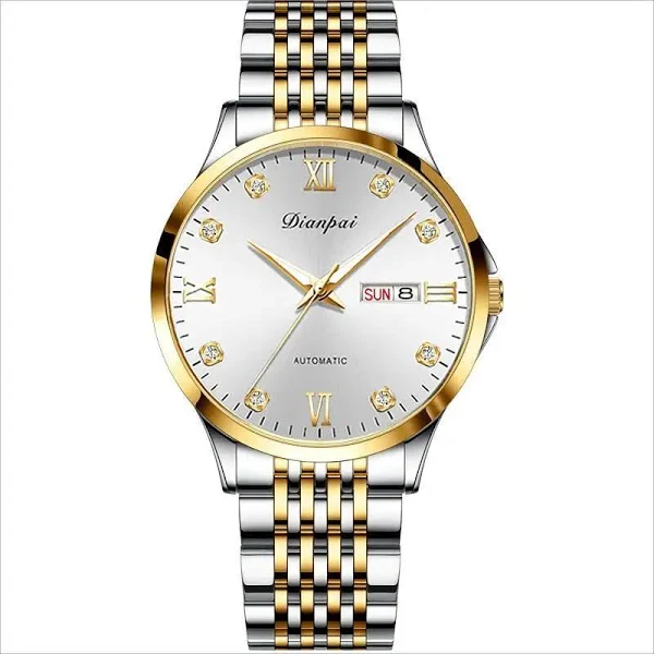 Modny ultra-cienki męski w pełni automatyczny zegarek mechaniczny