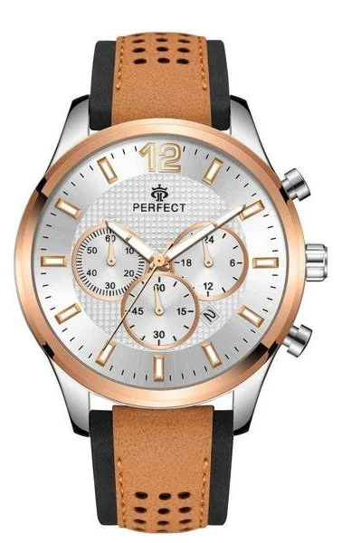 Zegarek męski na pasku duży solidny Perfect CH01L