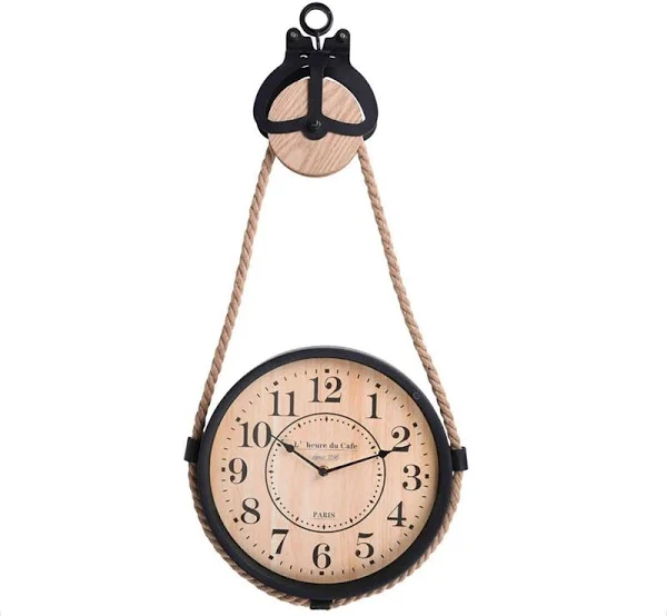 Zegar ścienny na sznurze