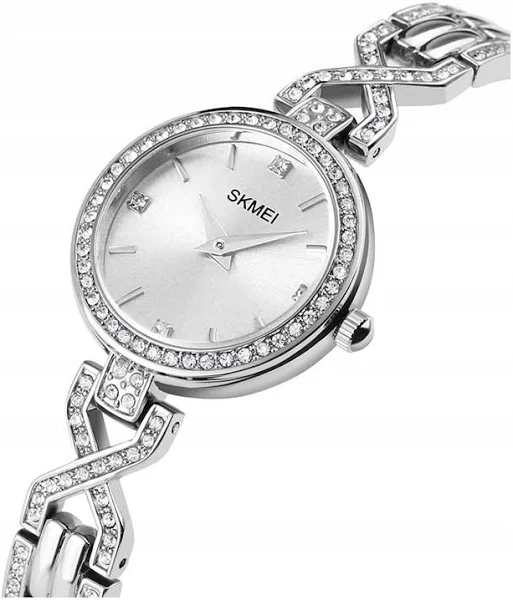 Zegarek damski Skmei N1059b bransoleta cyrkonie
