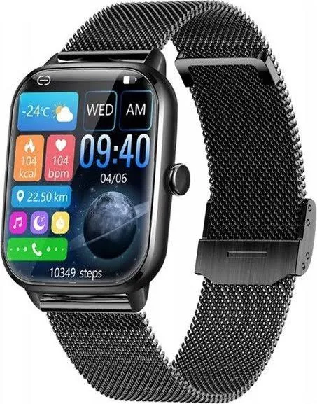 Zegarek Smartwatch Damski Hagen HC46.14.144 Czarny