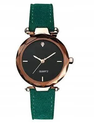 Zegarek Damski Zielony Z Paskiem 742