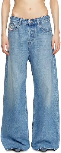 Diesel Jeansy Kobieta Niebieski