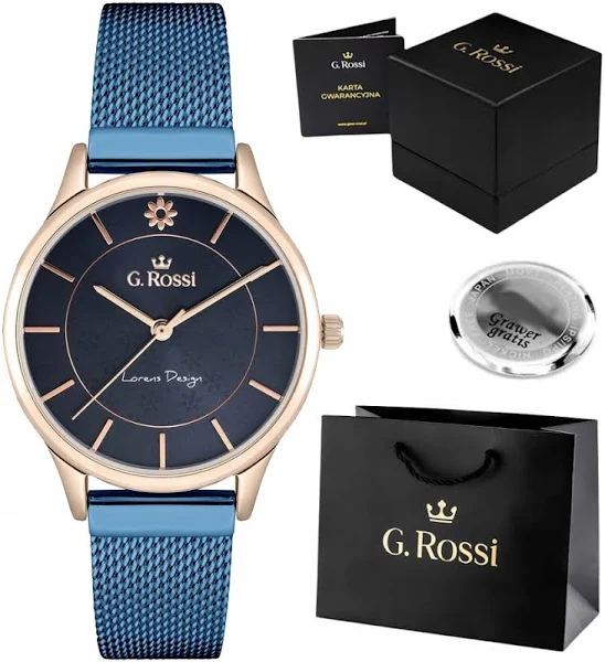 Zegarek damski G. Rossi Siatka Mesh idealny dla Mamy Z Grawerem