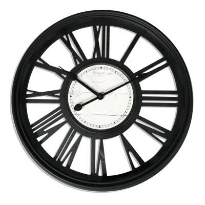 Duży zegar na ścianę ażurowy