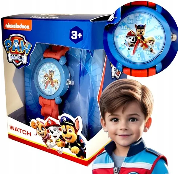 Zegarek analogowy dziecięcy na rękę Psi Patrol