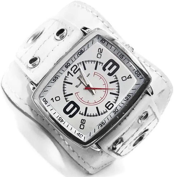 Zegarek męski Nicolas Javier analogowy pasek biały