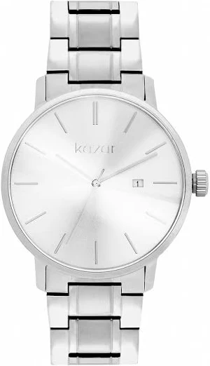 Srebrny minimalistyczny zegarek na bransolecie