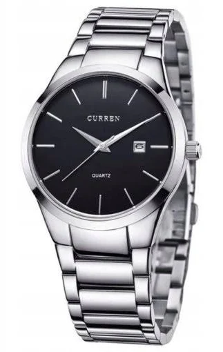 Zegarek Męski Curren Bransoleta Klasyczny Datownik