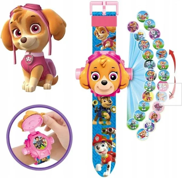 Zegarek 3d Z Projektorem Rzutnik Psi Patrol Skye