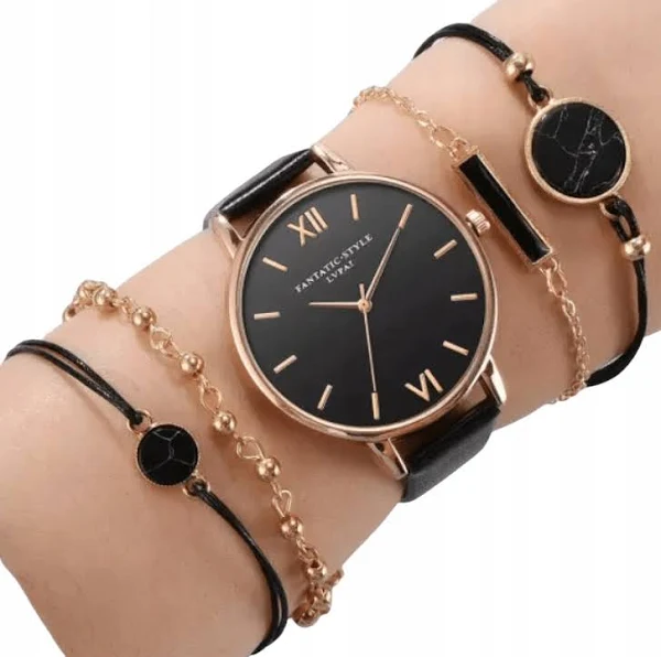 Zestaw Zegarek Bransoletki 5w1 Boho Damski