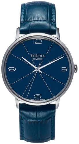 Zegarek Mechaniczny męski Błonie Zodiak Granatowy