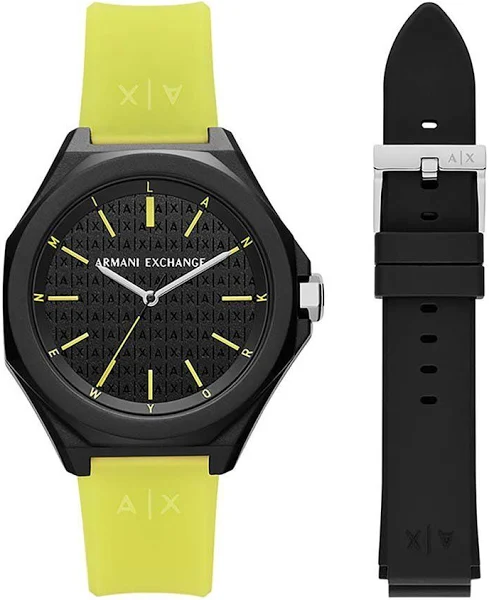 Armani Exchange zegarek damski kolor czarny AX7155SET Women's