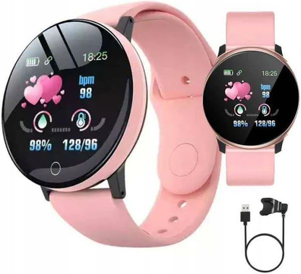 Smartwatch zegarek opaska sportowa 119 różowa