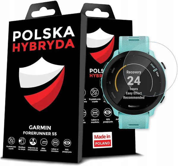 Szkło Hybrydowe Szkiełko Ochronne Na Smartwatch Do Garmin Forerunner 55