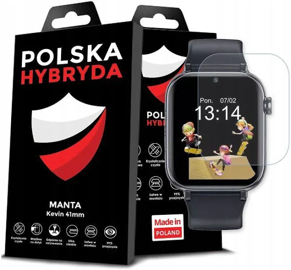Szkło Hybrydowe Szkiełko Ochronne Na Smartwatch Zegarek Do Manta Kevin 41MM