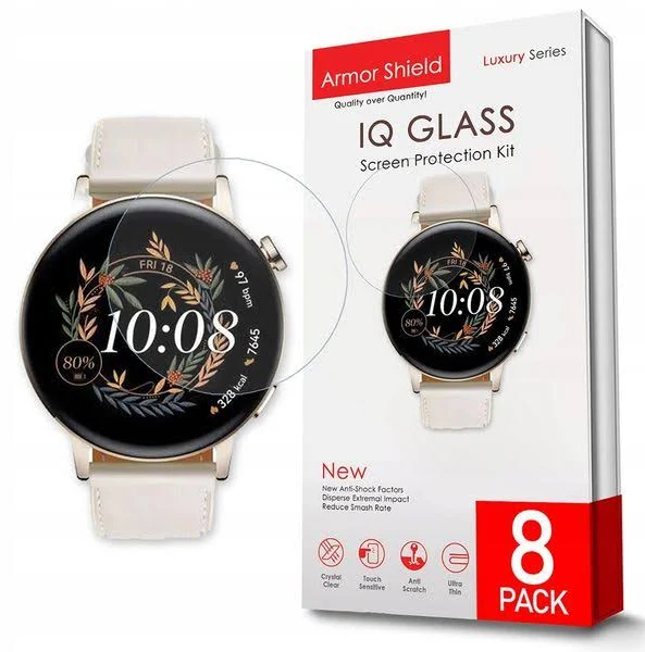 Megapack 8w1 Pancerne Szkło Szybka Szkiełko Do Huawei Watch Gt