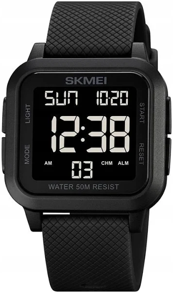 Zegarek męski Skmei elektroniczny stoper 12/24 h