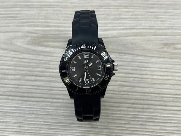 Zegarek kwarcowy obrotowa koperta silikonowy pasek