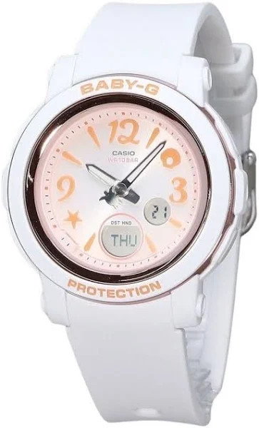 Casio Baby-G Round Watch Resin Digital Analog BGA-290