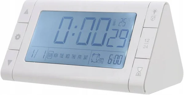 Budzik Zegar Elektroniczny Termometr Alarm Cy