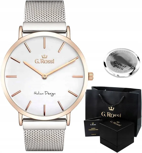 Zegarek damski mesh G. Rossi Nikki zegarki +box