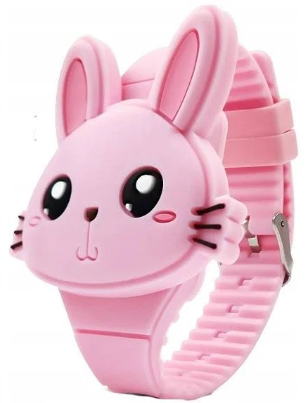 Dla dziecka Silikonowy zegarek dziecięcy królik